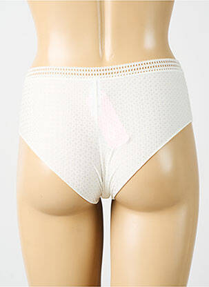 Shorty efect material satinat bej ANTIGEL femeie