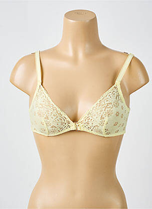 Sutien fără armatură top triunghiuri galben SIMONE X SIMONE PÉRÈLE femeie