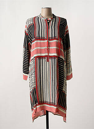 Rochie midi croială fluidă mâneci lungi roșu MASAI femeie