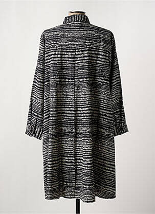 Rochie midi imprimeu fantezie mâneci lungi negru MASAI femeie