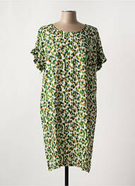 Rochie midi mâneci scurte mâneci scurte verde MASAI femme
