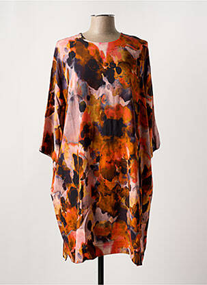 Rochie midi mâneci 3/4 mâneci 3/4 portocalie MASAI femeie