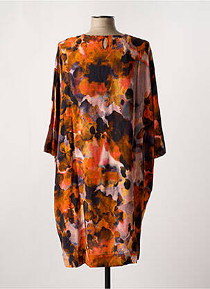 Rochie midi mâneci 3/4 mâneci 3/4 portocalie MASAI femeie