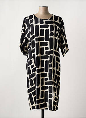 Rochie midi mâneci 3/4 mâneci 3/4 negru MASAI femeie