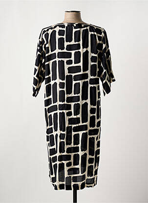 Rochie midi mâneci 3/4 mâneci 3/4 negru MASAI femeie