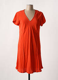 Rochie scurtă mâneci scurte mâneci scurte portocaliu MASAI femme