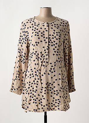 Tunică mâneci lungi bej MASAI femeie