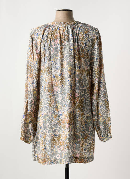 Tunică mâneci lungi guler în v gri MASAI femme