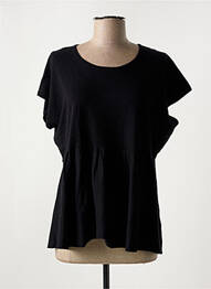Tricou elasticitate mâneci scurte negru MASAI femme