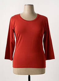 Tricou elasticitate mâneci 3/4 portocaliu MASAI femme
