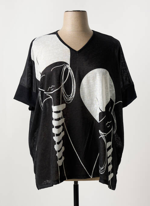 Tunică mâneci scurte negru G!OZE femeie