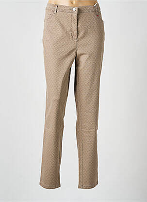 Pantalon slim buzunare bej TONI femeie