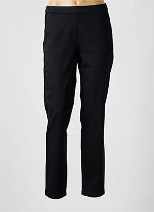 Pantalon drept talie elastică negru MASAI femeie