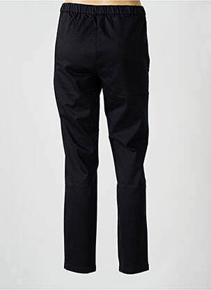 Pantalon drept talie elastică negru MASAI femeie