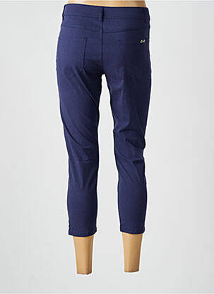 Pantalon trei sferturi buzunare albastru TELMAIL femeie