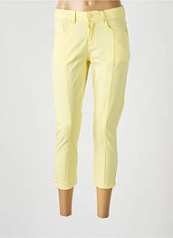 Pantalon trei sferturi buzunare galben TELMAIL femme