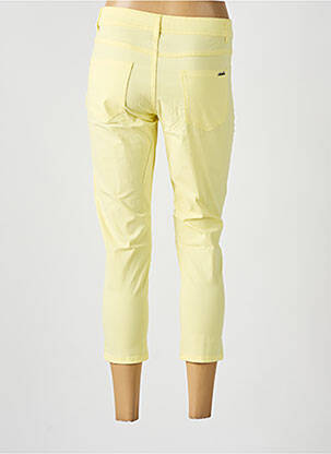 Pantalon trei sferturi buzunare galben TELMAIL femeie