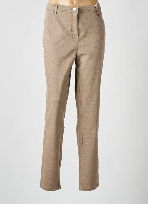 Pantalon slim bej TONI femeie