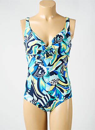Costum de baie dintr-o singură piesă albastru ANTIGEL femeie