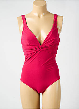 Costum de baie dintr-o singură piesă elasticitate sutien cupe întregi cu decolteu înalt roz SIMONE PERELE femeie
