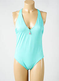 Costum de baie dintr-o singură piesă elasticitate albastru ANTIGEL femme