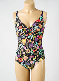 Costum de baie dintr-o singură piesă elasticitate negru ANTIGEL femme