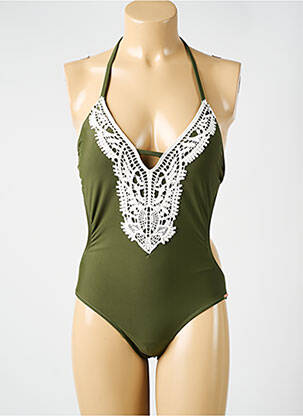 Costum de baie dintr-o singură piesă elasticitate top sutien modelat verde YSABEL MORA femeie