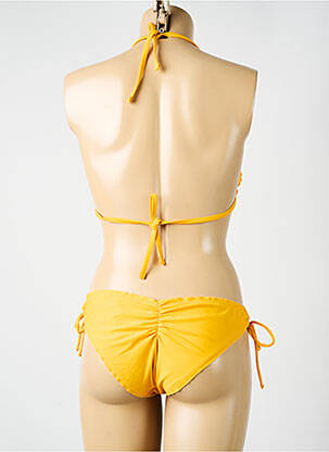 Costum de baie din două piese elasticitate top triunghiuri galben YSABEL MORA femeie