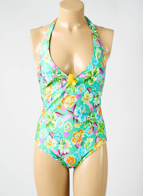 Costum de baie dintr-o singură piesă verde ANTIGEL femeie