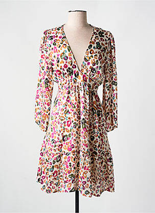 Rochie midi bej RUE DES ABBESSES femeie