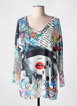 Pulover alb MADE IN ITALY femeie