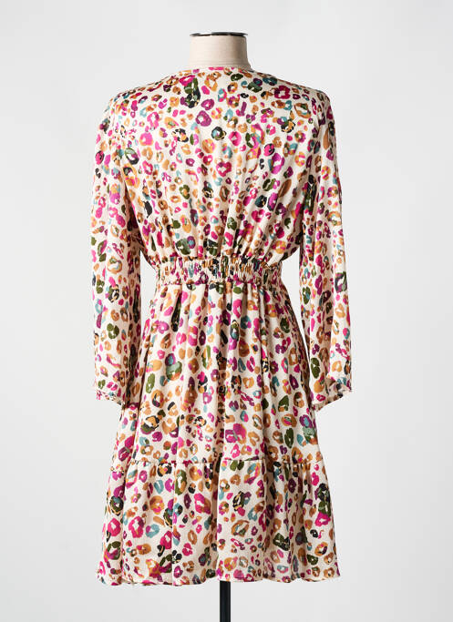 Rochie midi bej RUE DES ABBESSES femeie