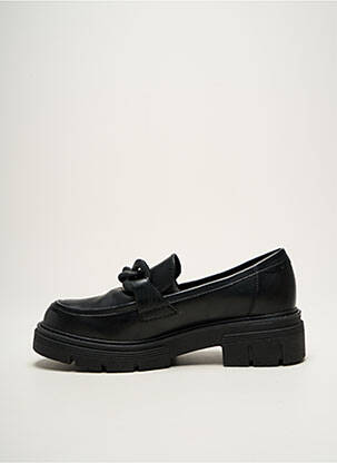 Mocasini țesătură satinată toc de 4 la 6 cm negru MARCO TOZZI femeie
