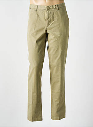 Pantalon chino închidere cu fermoar sub clapetă cu cârlig mărime normală verde HUGO BOSS bărbat