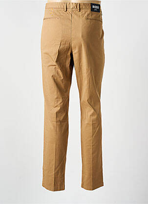 Pantalon chino închidere cu fermoar sub clapetă cu cârlig maro HUGO BOSS bărbat