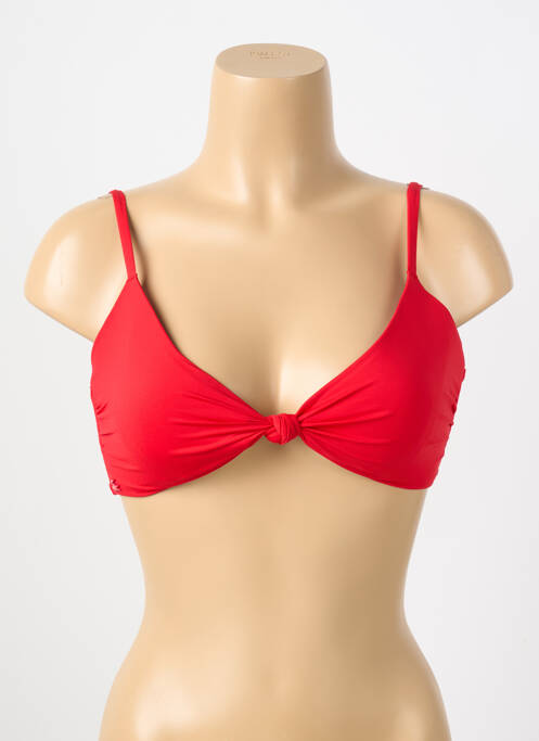 Sutien de costum de baie elasticitate top sutien modelat roșu LACOSTE femme