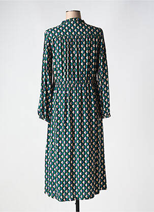 Rochie lungă mâneci lungi mâneci lungi verde C'EST BEAU LA VIE femeie
