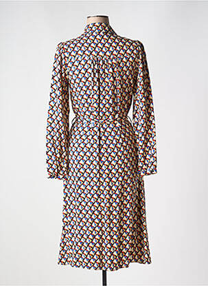 Rochie midi imprimeu fantezie mâneci lungi negru C'EST BEAU LA VIE femeie