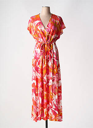 Rochie lungă portocaliu C'EST BEAU LA VIE femeie