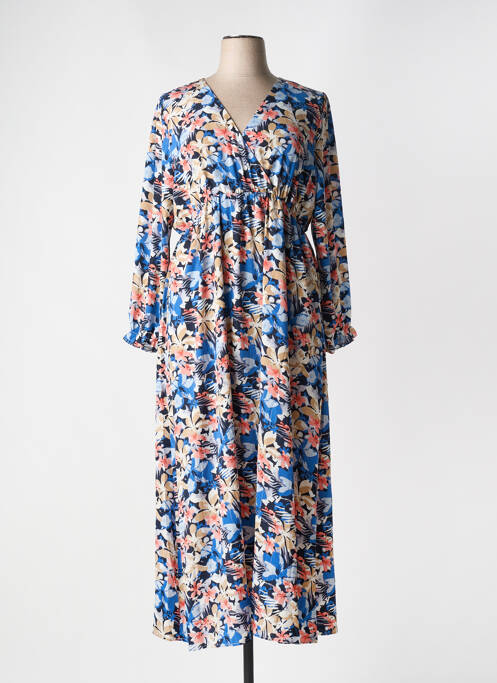 Rochie lungă albastru BY ONE femeie