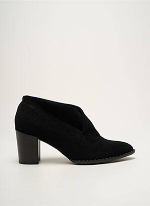 Botine/ghete vârf ascuțit toc de 7 la 9 cm negru FRANCE MODE femeie