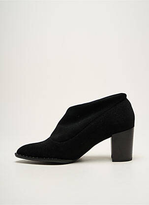 Botine/ghete vârf ascuțit toc de 7 la 9 cm negru FRANCE MODE femeie