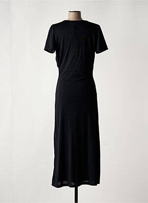 Rochie lungă mâneci scurte mâneci scurte negru LE TEMPS DES CERISES femeie