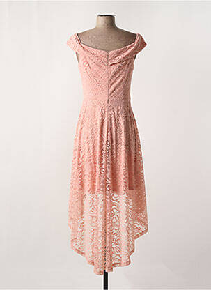 Rochie midi mâneci scurte mâneci scurte roz H.R HOMRAIN femeie