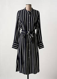Rochie midi croială fluidă mâneci lungi negru TOMMY HILFIGER femme