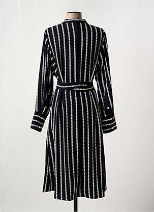 Rochie midi croială fluidă mâneci lungi negru TOMMY HILFIGER femeie
