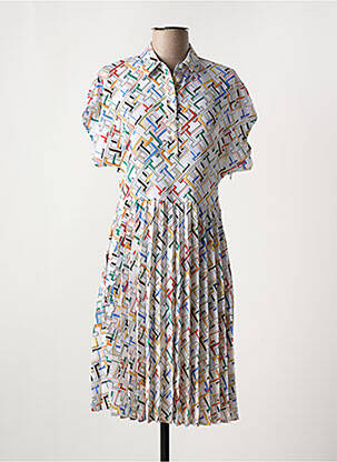 Rochie midi alb TOMMY HILFIGER femeie