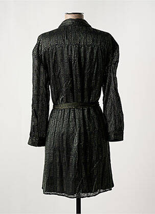 Rochie scurtă croială fluidă mâneci lungi verde FREEMAN T.PORTER femeie