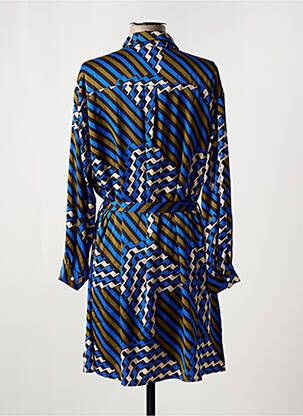 Rochie scurtă croială fluidă mâneci lungi albastru FREEMAN T.PORTER femeie