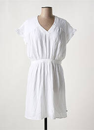 Rochie midi mâneci scurte mâneci scurte alb LE TEMPS DES CERISES femme